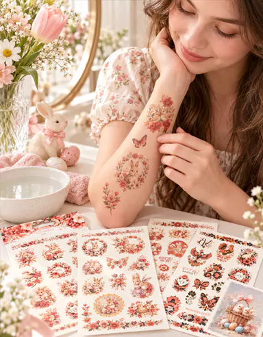 Die Blumen-Schmetterlings-Tattoo-Aufkleber von CreateFun sind jetzt online verfügbar